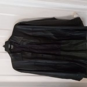 Black Missani leather jacket, mens large